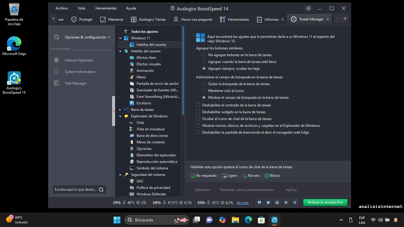boostspeed tweak manager