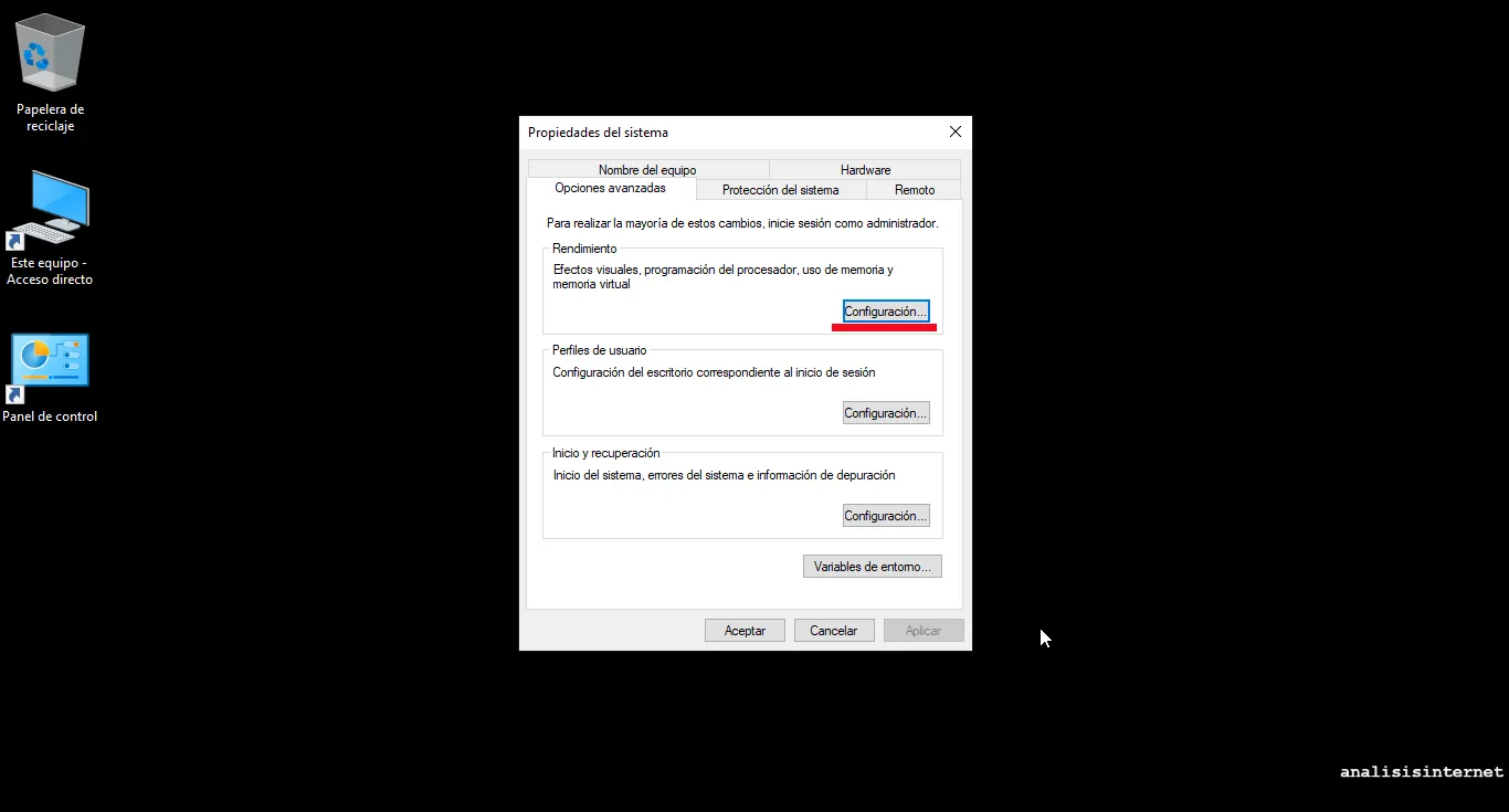 configurar memoria virtual en Windows 10 y 11