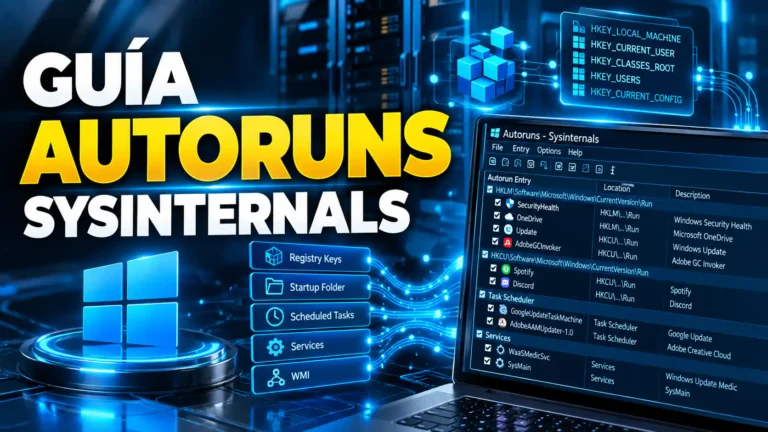 Autoruns Sysinternals guia
